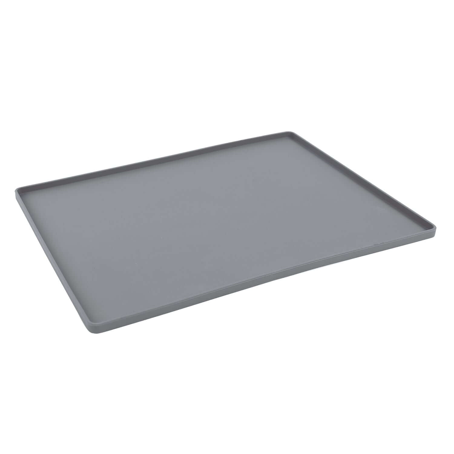 Cool Grey cat or dog bowl mat. 