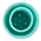 Internal structure of the teal small mushroom  toy designed not to wobble. 