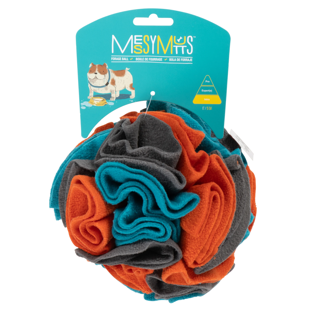 Messy Mutts snuffle ball in packaging