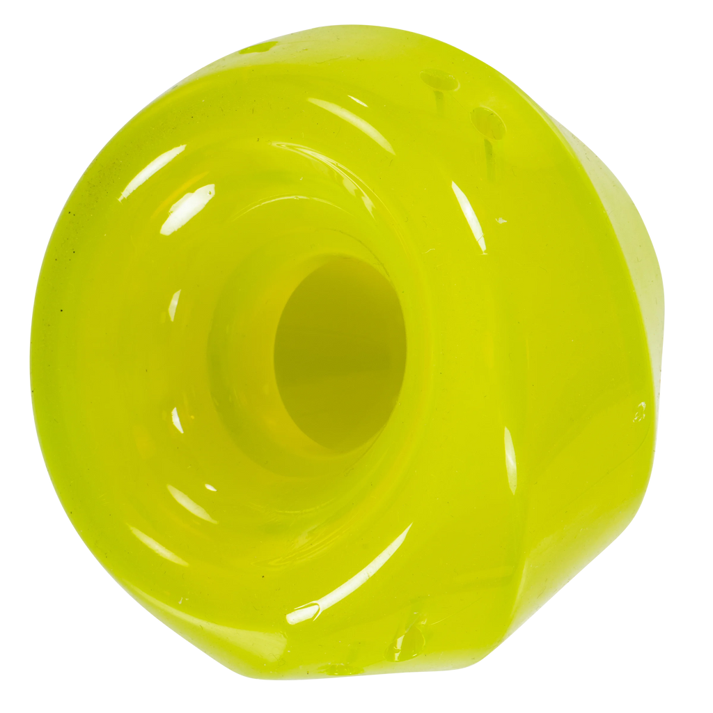 Green treat dispenser dog doy and chew resistant