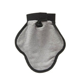 Mircofiber side of mitt is ideal for your dog's bath. 