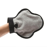 Reversible microfiber side is ideal for bath time.  Adjustable velcro strap on the wrist for the perfect fit.  