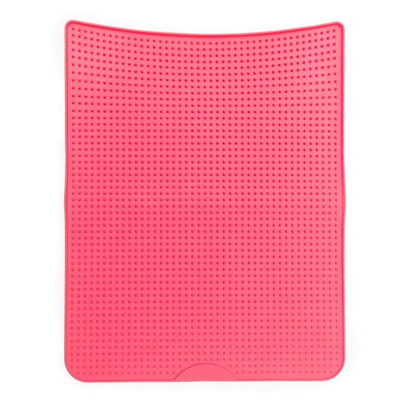 Watermelon (red) cat litter mat.  fits in front of most cat litter boxes. 