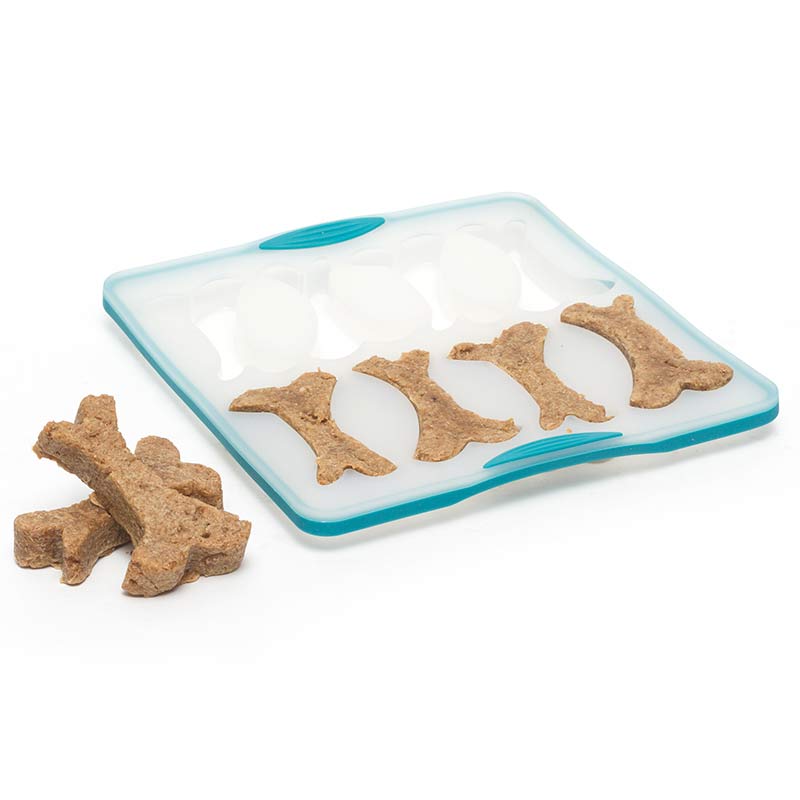 Silicone dog treat molds are easy to clean and dishwasher safe. 