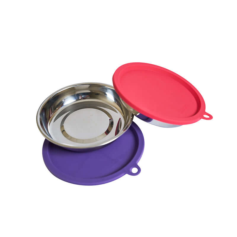 Cat feeding bowls with lids hotsell