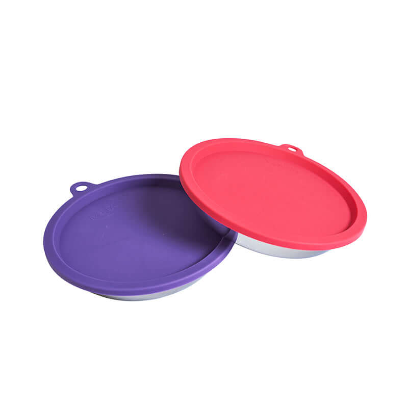 Cat food bowl with lid best sale