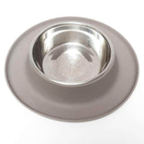 Non slip grey extra large dog bowl.  Dishwasher safe. 