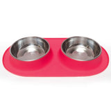 Watermelon | Red double dog feeder. 