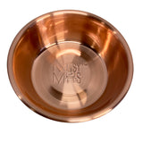 Copper colour stainless steel replacement dog bowl.  