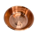 Large copper coloured pet bowl.  Dishwasher safe.  Fits a variety of bowl holders.  