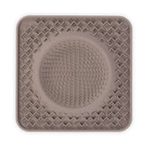 We have two textured surfaces in our lick bowl mat.  This stimulates our dog and keeps them engaged. 