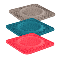 Messy Mutts 10" Therapeutic Dog Lick Bowl Mat, Interactive Dog Feeder