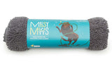 Microfiber dog dryiing mat and towel.  Grey. 