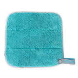 Blue mini dog towel.  Great for wet dog beards, eye goop, of dog paw drying!