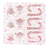 Candy Cane confetti silicone dog treat molds. Great for baking and freezing.