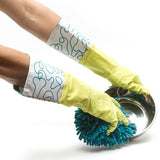 Dog washing gloves that can be used for clean ups around the house.