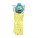 Long cuff dog cleaning gloves.