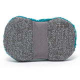 Abrasive dog bowl sponge.  With hand loop for easy holding. 