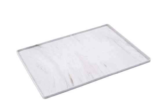 Marble looking silicone dog or cat bowl mat. Easy to clean, dishwasher safe. 