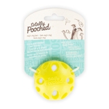 Durable green dog ball.  Can add treat to the ball for engaging play. 