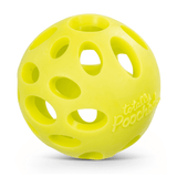 Gren ball for dogs to chase and play.  It floats and fits most ball throwers. Helps you dog breathe easier!