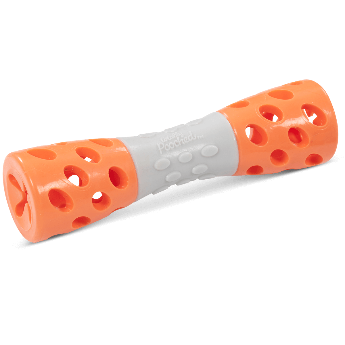 Durable dog toy with squeaker. Easy to clean.