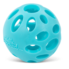 Teal dog ball.  3.1 inches in size.  Perfect for mid size dogs that love to fetch and play.  