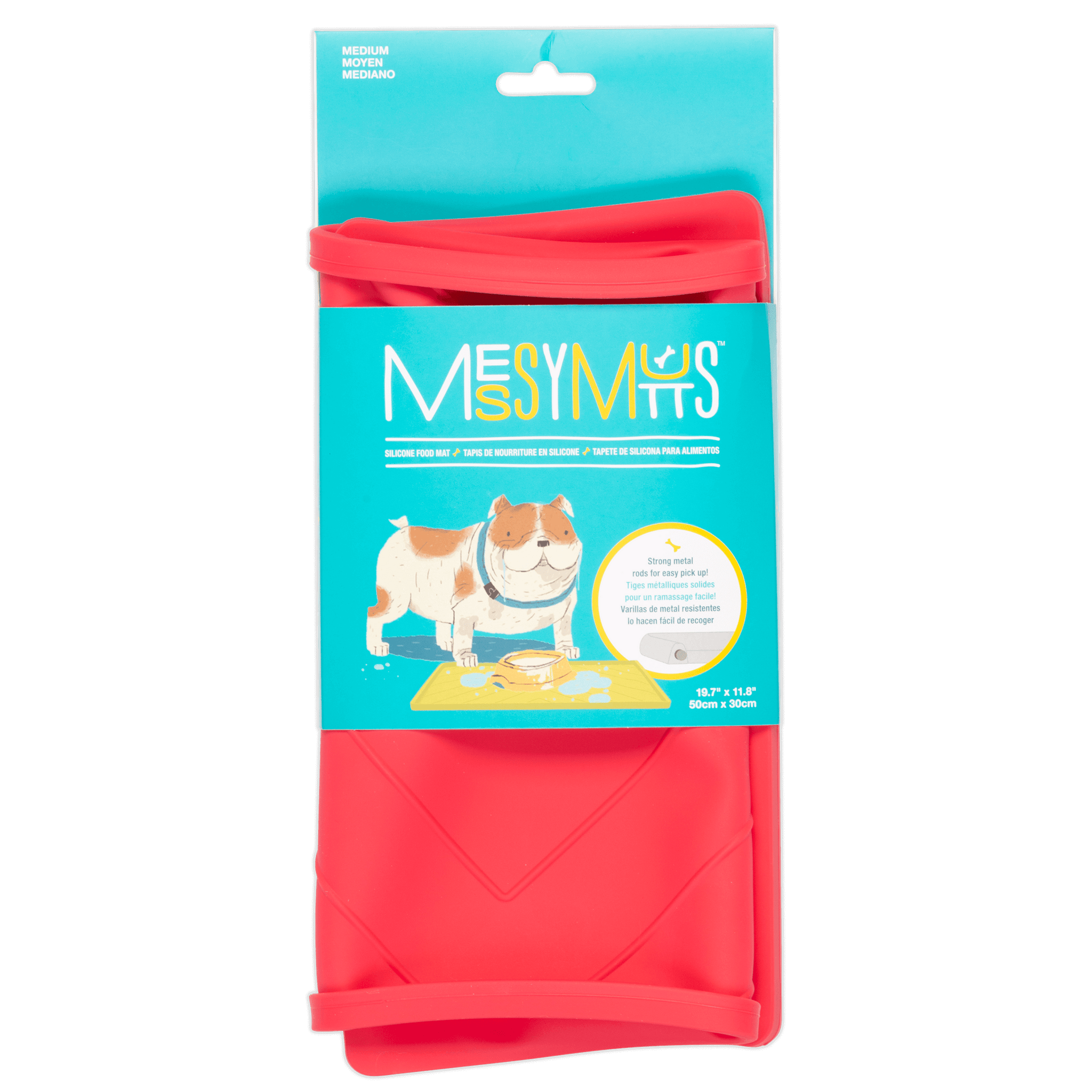 Tapis De Gamelle Pour Chien Chat - Absorbant, Antidérapant - 40x50 Cm - Facile à Nettoyer - Protège Les Sols