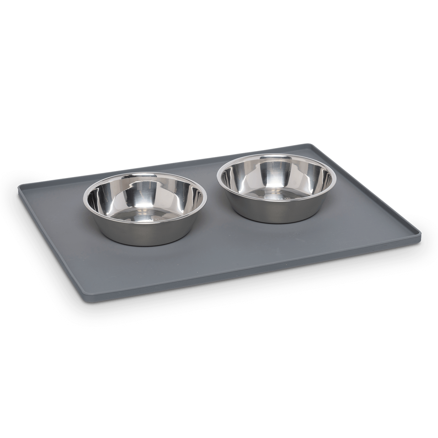 Cat or Dog feeder mat.  Fols up for easy storage and has room for two bowls.  