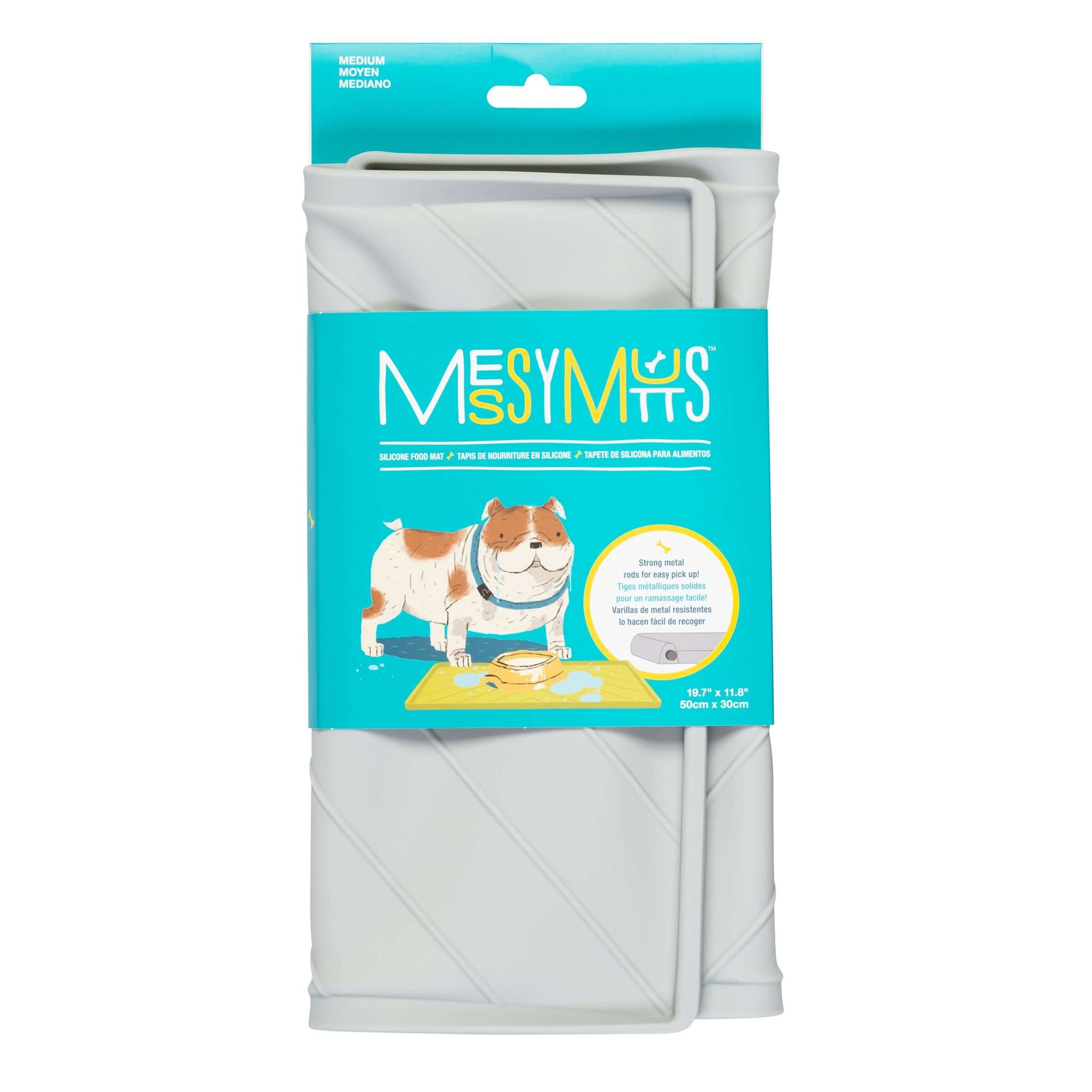 Messy Mutts Silicone Mat Blue Large