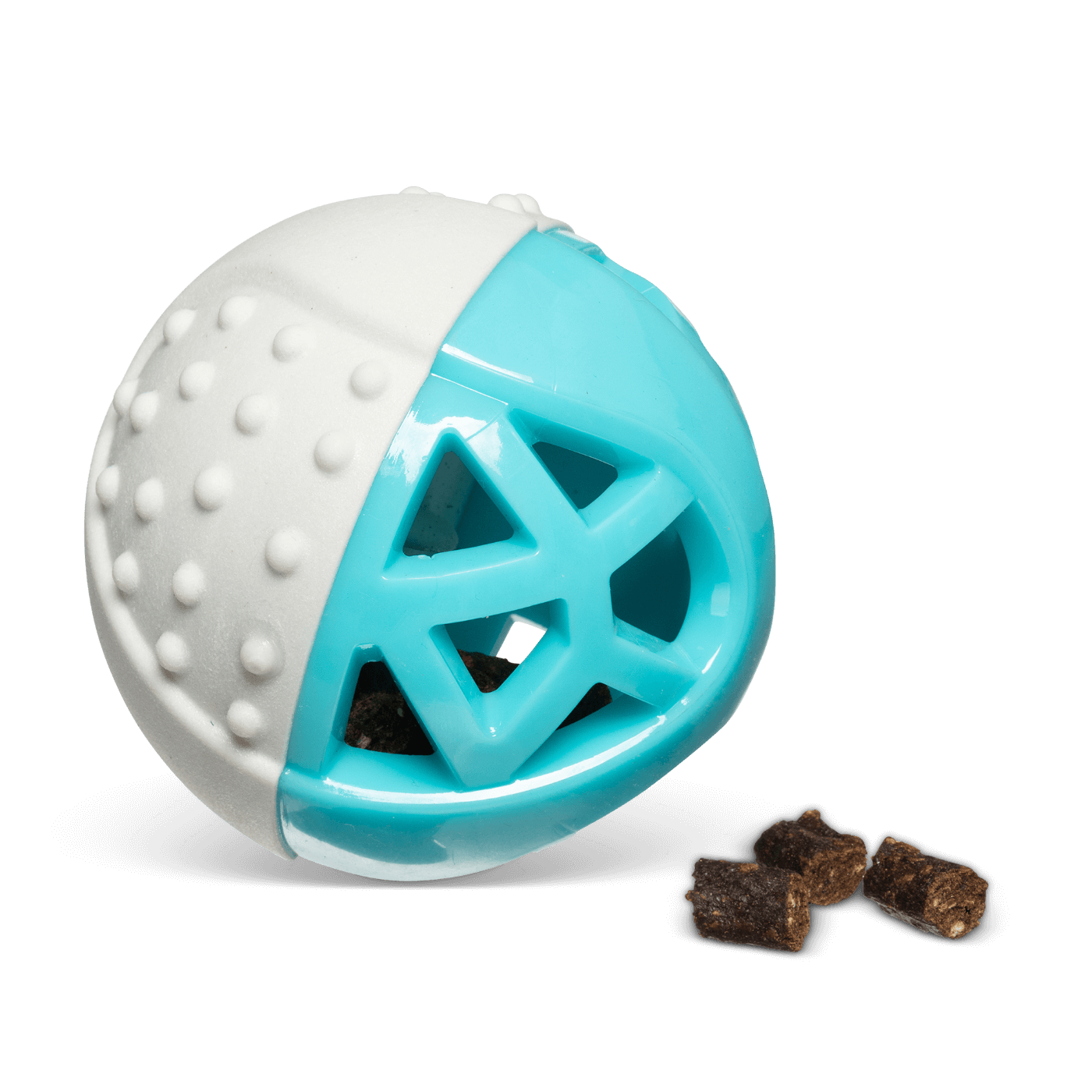 A dog ball you can stuff with treats for prolonging the fun and engaging your pet.  